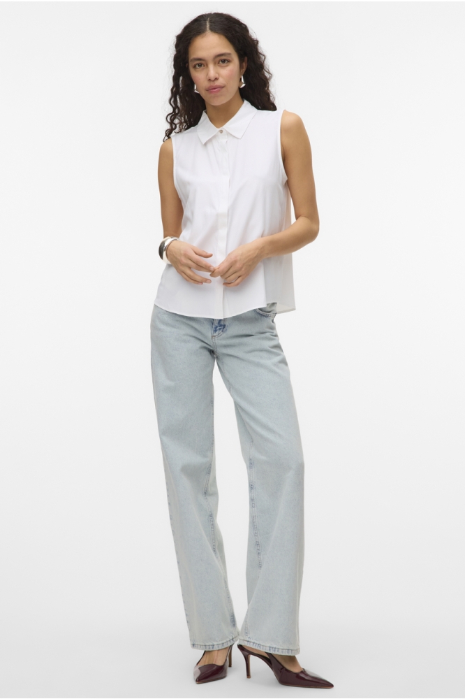 VMNORA SL SHIRT WVN GA NOOS 10325993 Bright White